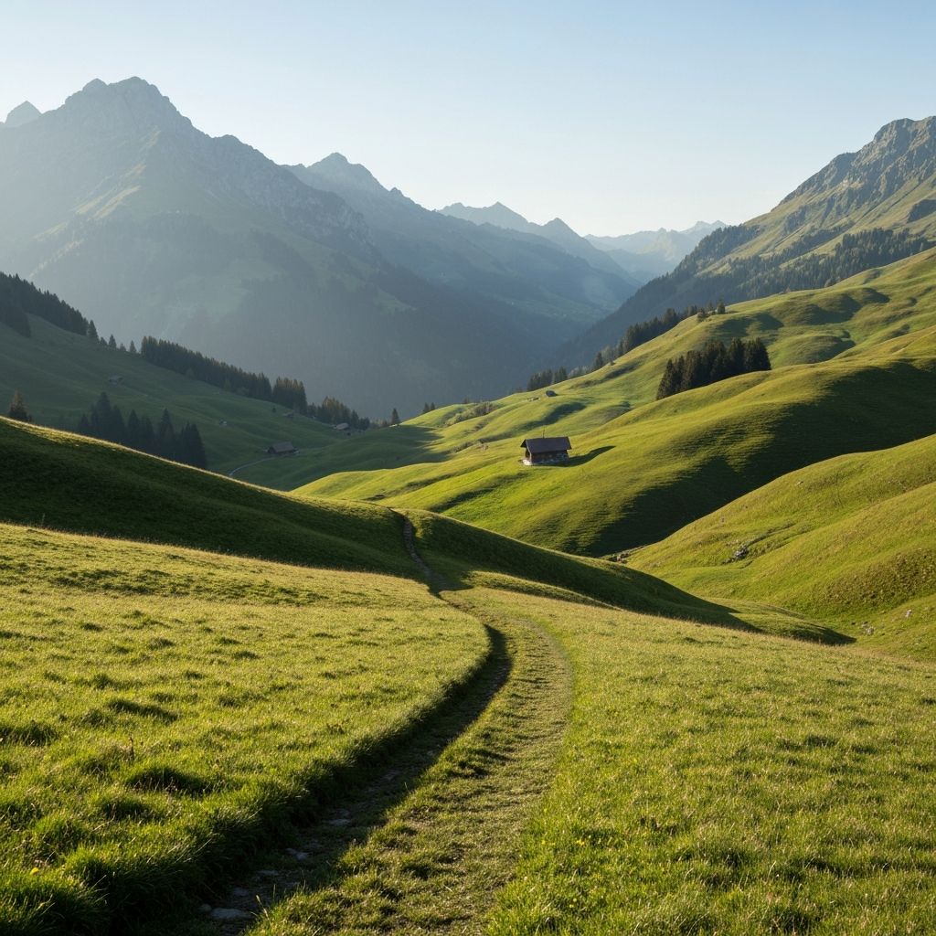 Friedlicher Bergpfad